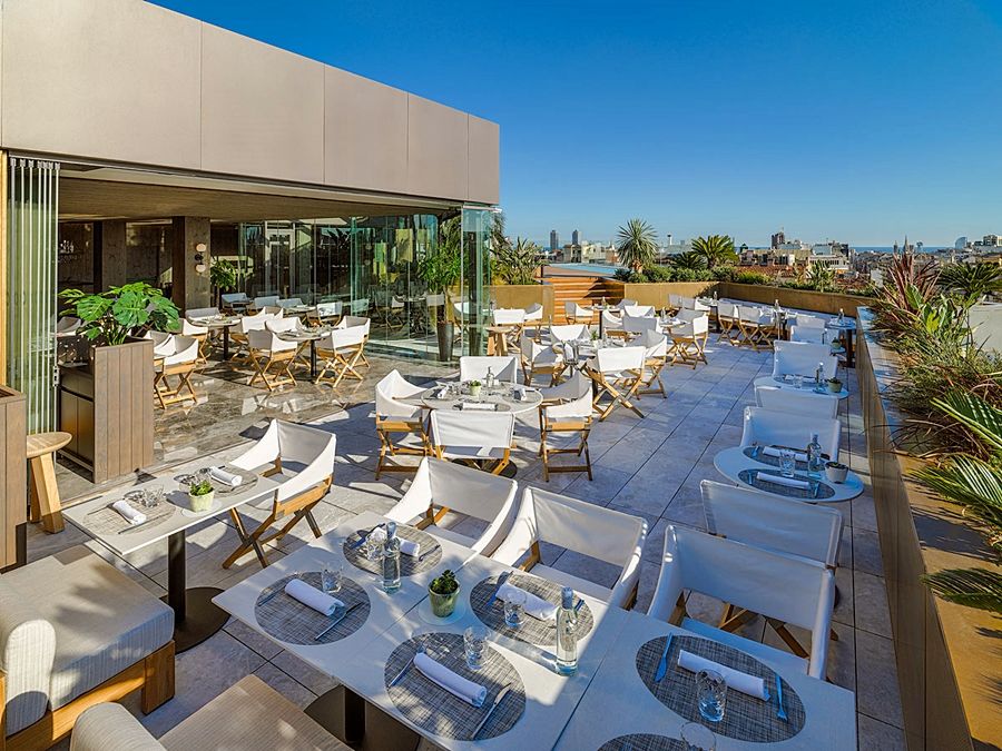 The One Barcelona Gl Hotel Exterior photo The Terrace at the Beverly Hills Hotel